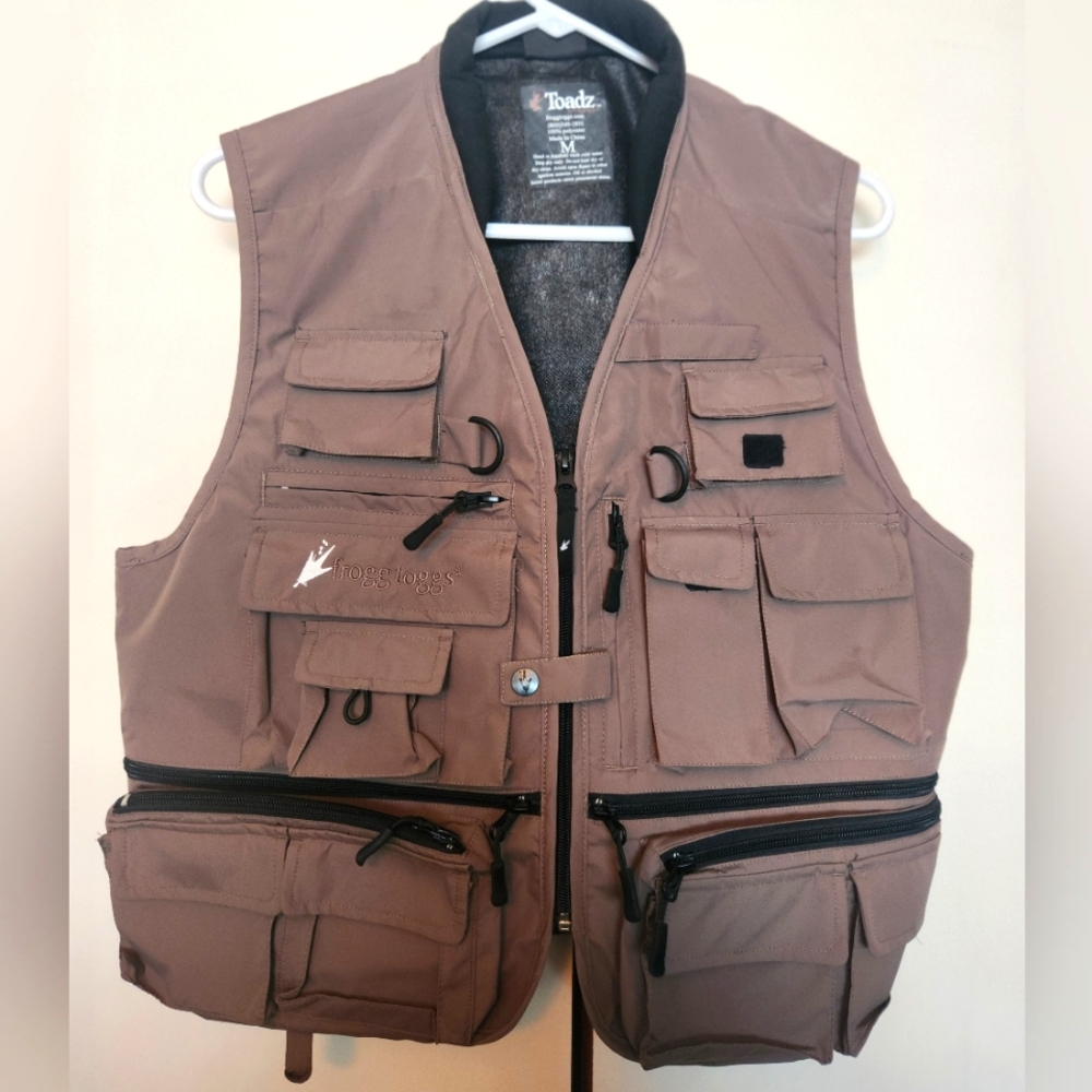 Toadz Brown Fishing Vest